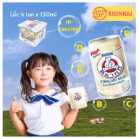 Sữa Gấu Thái Lan Lốc 4 lon x 130ml – Giàu Canxi, Hỗ Trợ Tăng Cân, Vị Ngọt Thanh, Dinh Dưỡng Đậm Đà